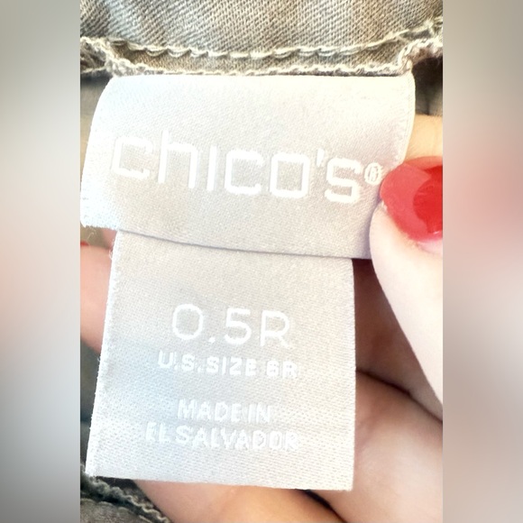 Chicos 360 Brigette slim ankle pants in British Khaki, EUC - Picture 6 of 6